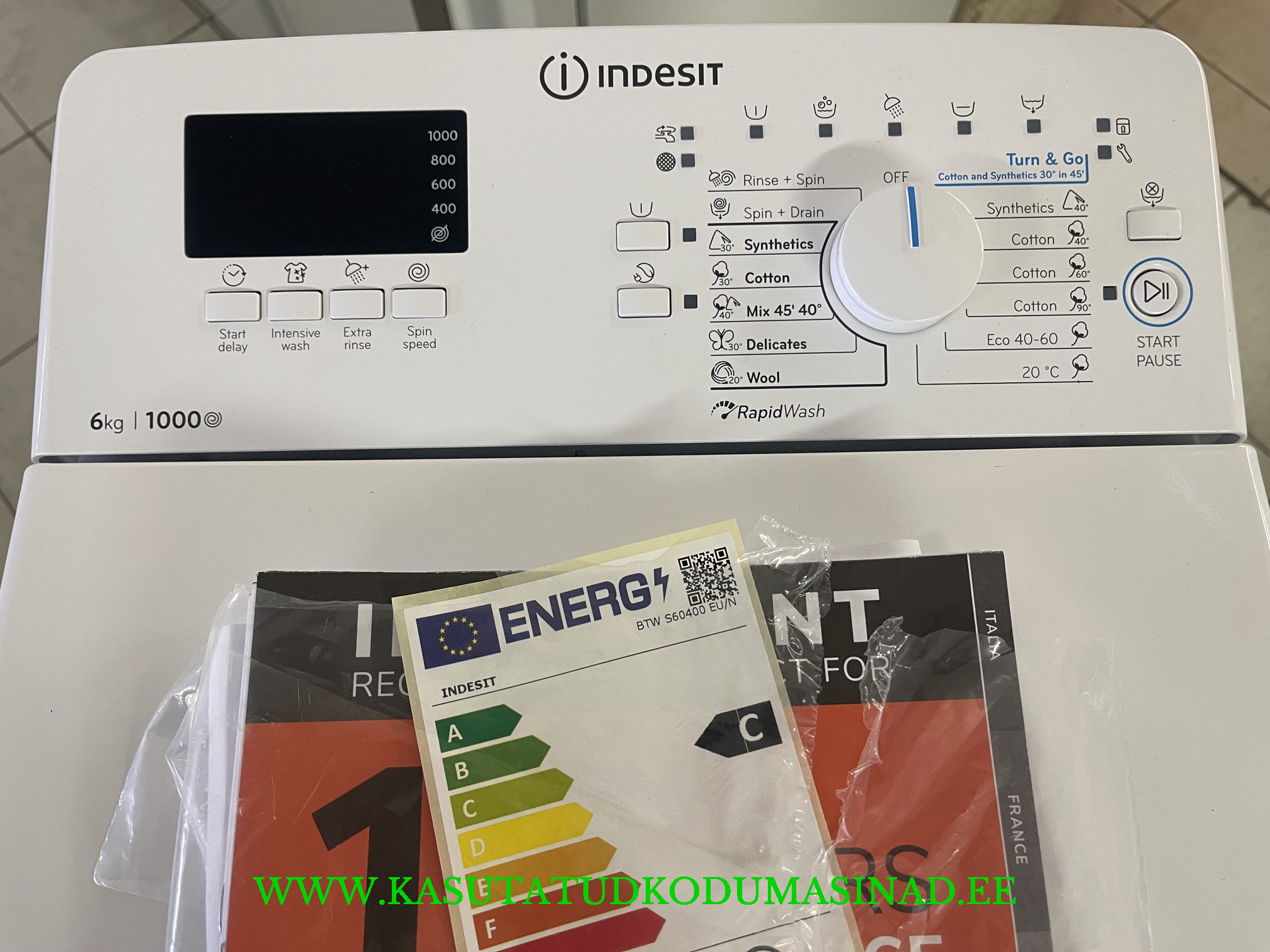2 kuud kasutatud pesumasin Indesit - Image 2