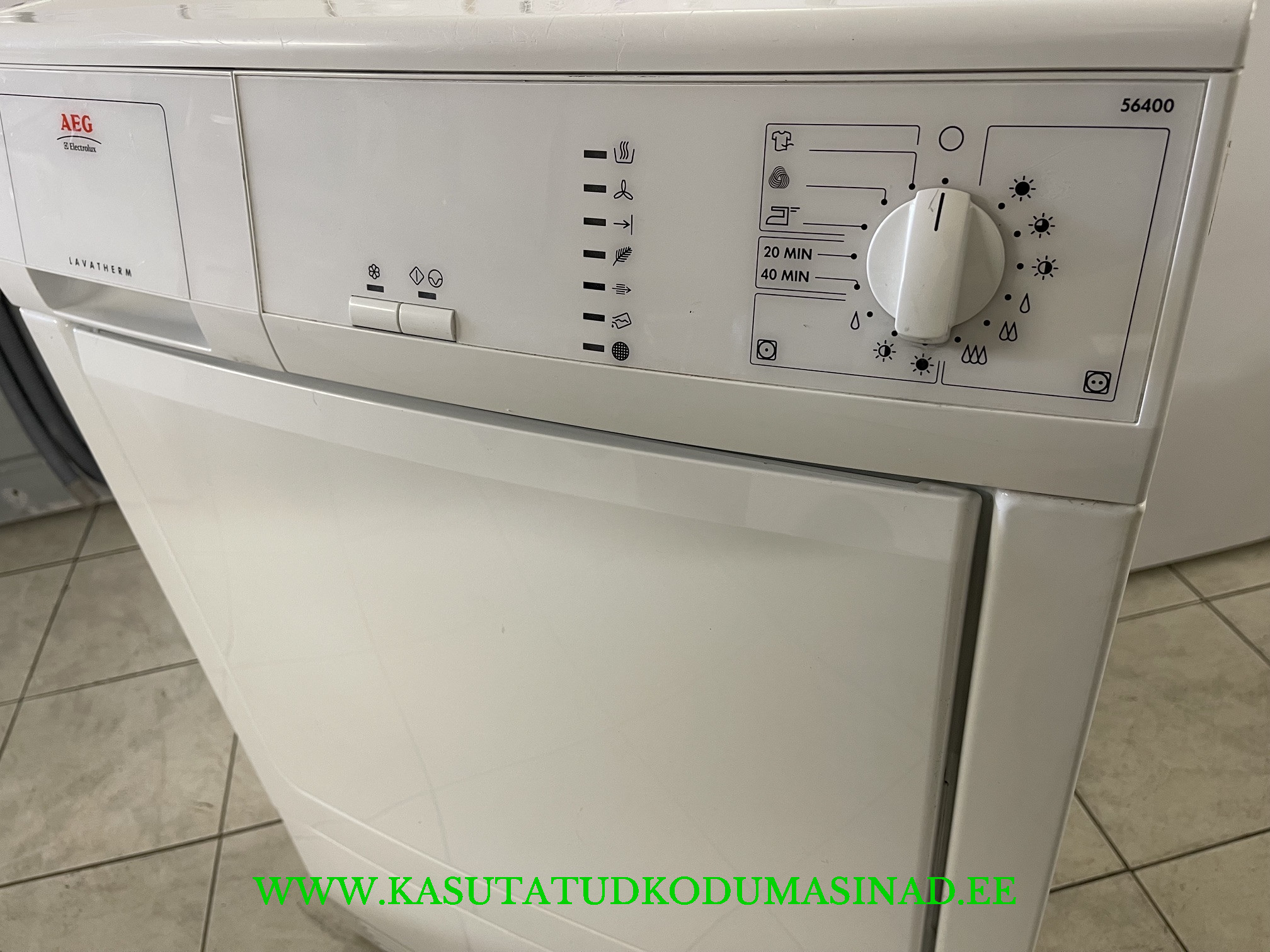 Kasutatud AEG 56400 pesukuivati - kuivatamise kogus 7kg. - Kondenseeruv - Image 2