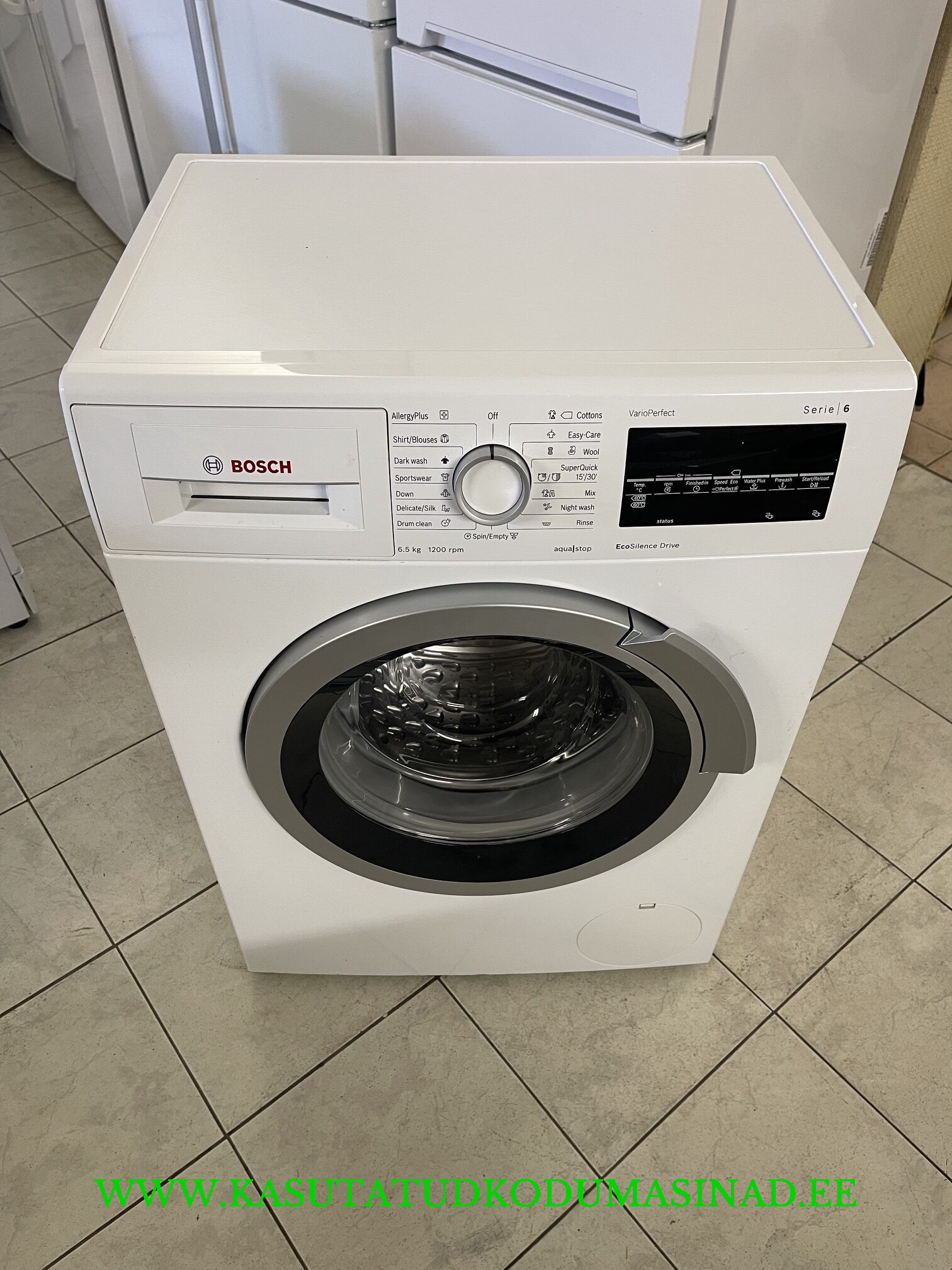 Kasutatud Bosch WLT2444oBY õhuke pesumasin - 6,5 kg - Sügavus 47cm- 1200rpm.