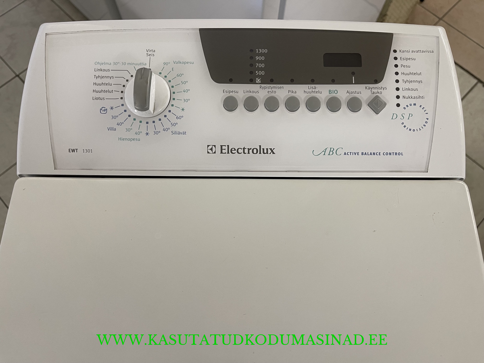 Kasutatud Electrolux EWT1301 pesumasin - 5kg. - 1300rpm. - laius 40cm. - Image 2