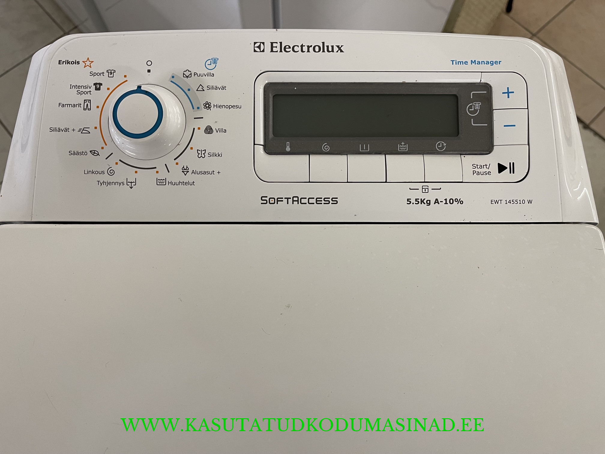Kasutatud Electrolux EWT145510W pesumasin - 5,5kg - 1400rpm. - laius 40cm. - Inverter mootor - Image 2