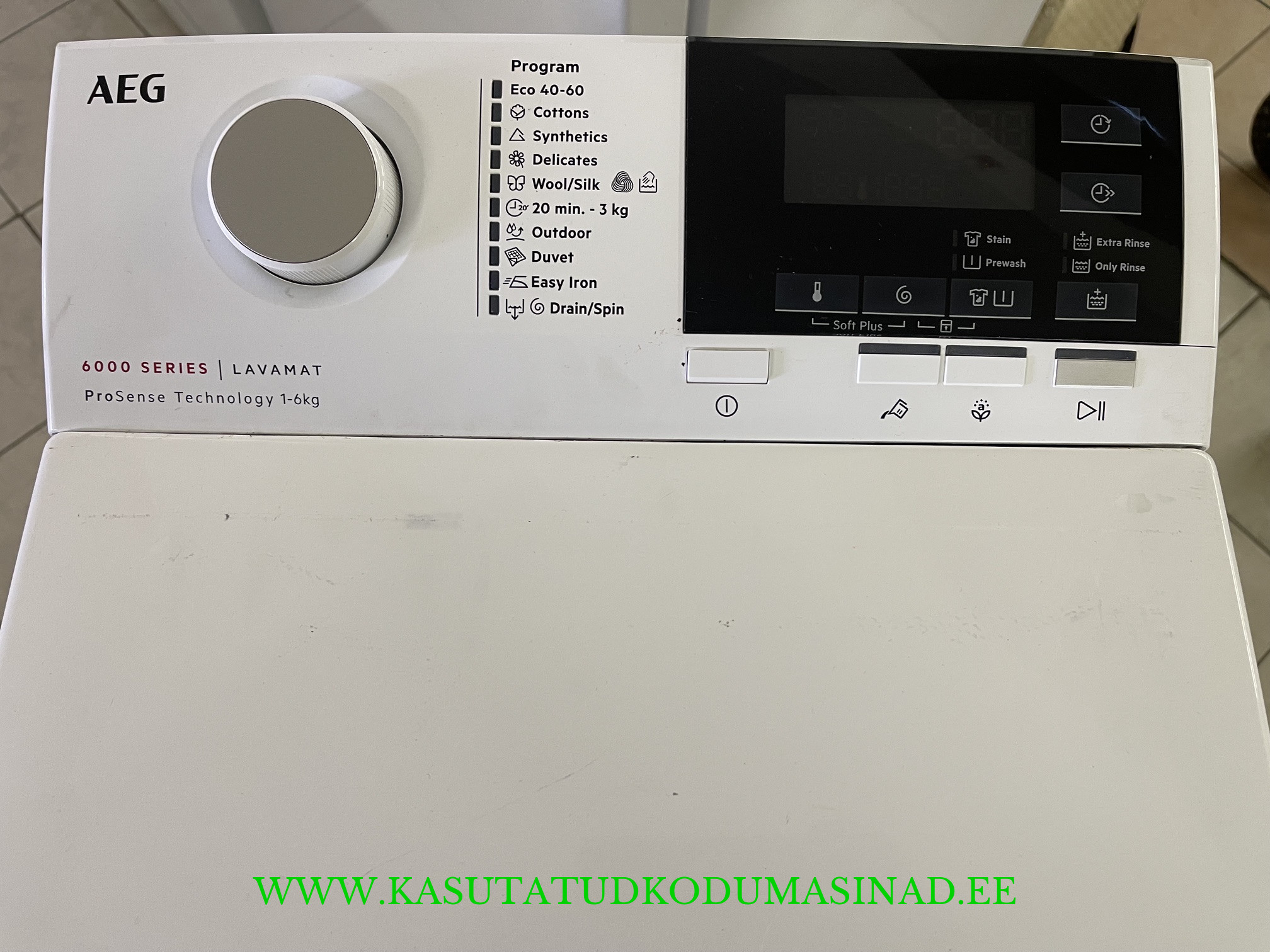Vähe kasutatud AEG LTN6G261E pesumasin - 6kg. - 1200rpm. - laius 40cm. - Image 2