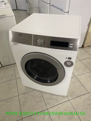 Kasutatud AEG L87695WD kuivatiga pesumasin - 7/9 kg. - 1600 rpm. - Inverter - aurupesu - sügavus 64cm.