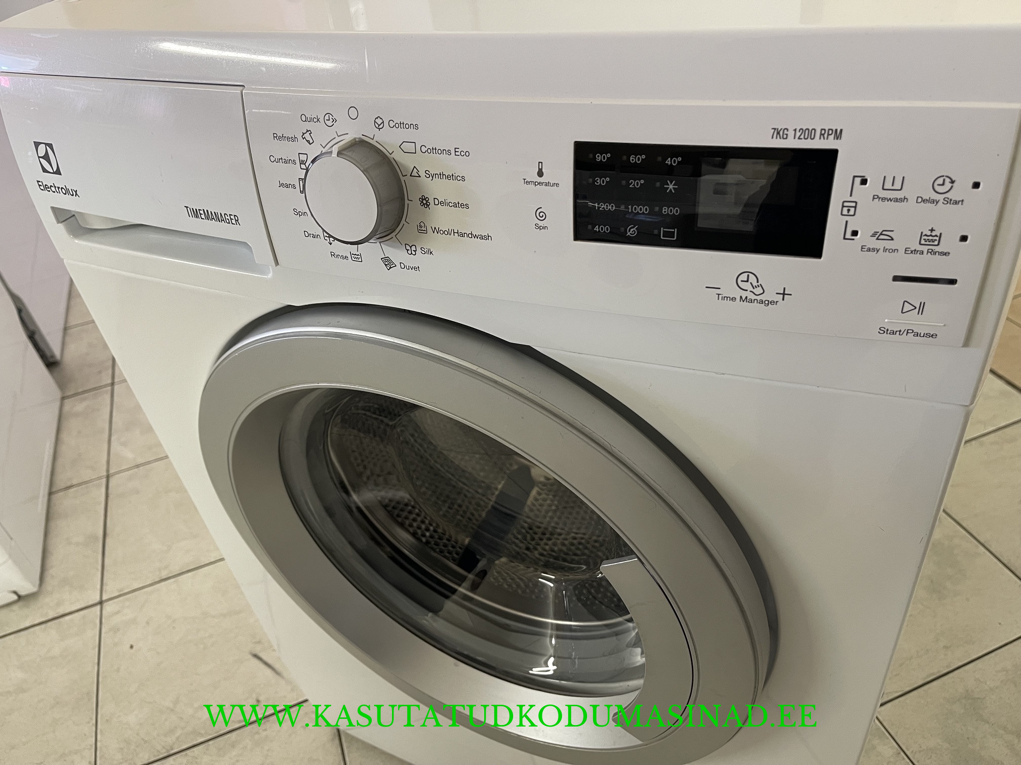 Kasutatud Electrolux EWS1274SEU õhuke pesumasin - 7kg - 1200rpm. - Sügavus 49cm. - Image 2