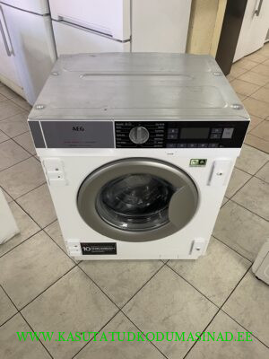 3 kuud kasutatud AEG L8FBE48SI integreeritav pesumasin - 8kg. - 1400rpm. - Inverter mootor - aurupesu