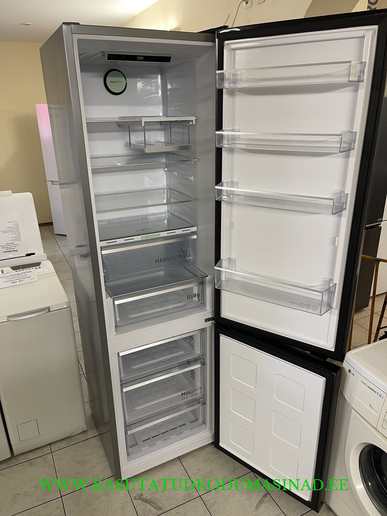 3 kuud kasutatud BekoB5RCNA405ZXBR külmik – NoFrost – Inverter - Kõrgus 203,5cm. – maht 106/249 liitrit - Image 2