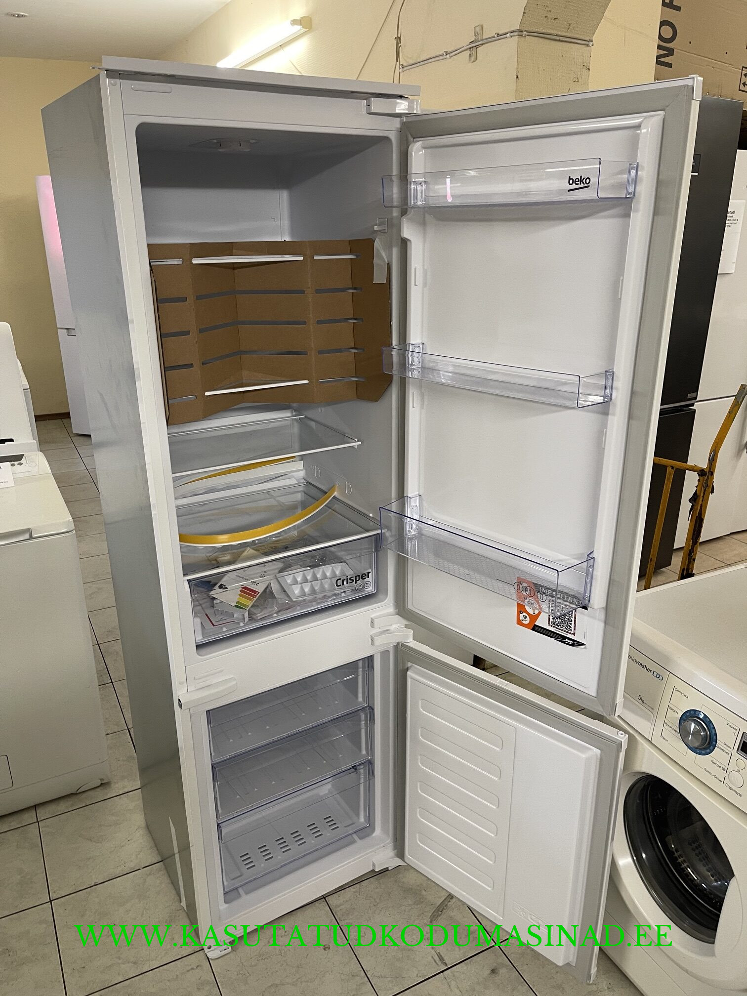 1 kuu kasutatud Beko BCSA285K4SN integreeritav kombikülmik – Inverter – mõõdud 54×54,5×177,5cm. – mahtuvus 193/78 liitrit - Image 2