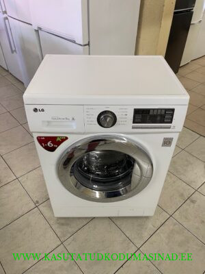 Kasutatud LG F1296NDA3 õhuke pesumasin – 6kg. – 1200rpm. – Inverter otsemootor – Sügavus 47cm.