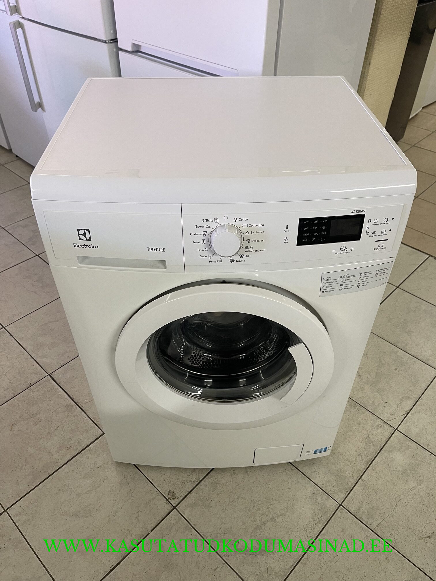 Kasutatud Electrolux FW30L7120 pesumasin – 7kg. – 1200rpm – Mõõdud 59x60x85 cm.