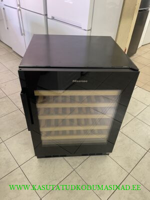 3 kuud kasutatud veinikülmik Hisense RW3N132GSLF – 46 Pudelit – mõõdud 60x58x82cm. – maht 137 liirtrit