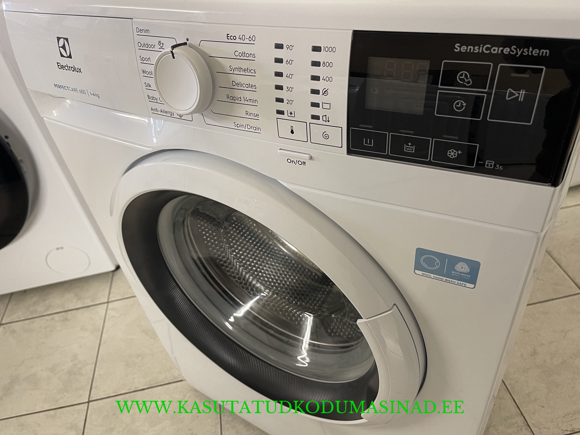 3 kuud kasutatud Electrolux EW6SM404W õhuke pesumasin – 4kg – 1000rpm. – Aurupesu – Sügavus 41cm. - Image 2