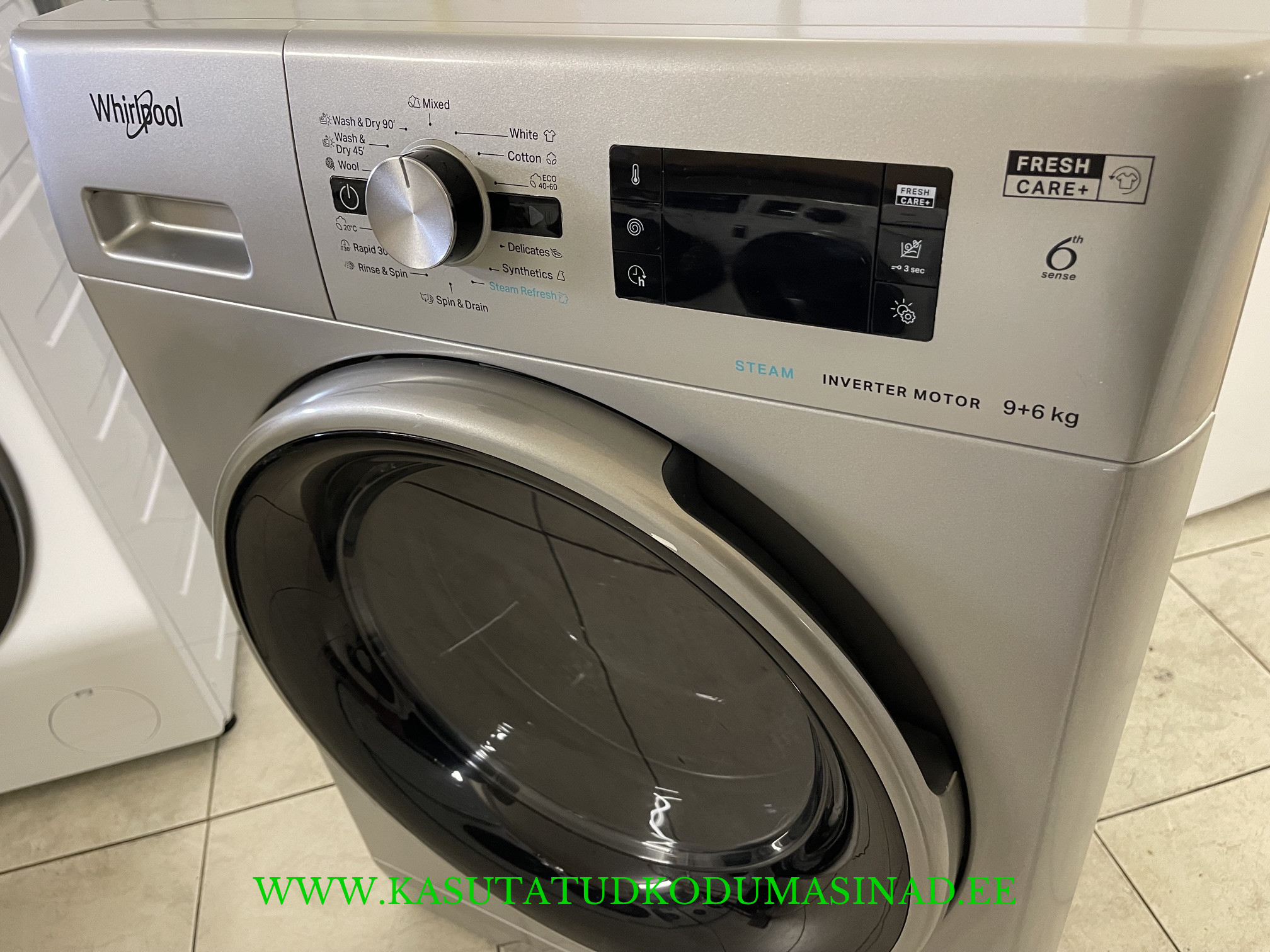 Vähe kasutatud Indesit FFWDB964369 kuivatiga pesumasin – 6/9 kg. – 1400 rpm. – Inverter – sügavus 59cm. - Image 2