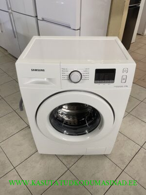 Kasutatud õhuke Samsung WF60F4E0N2W pesumasin - 6kg - 1200rpm. - mõõdud 60x47x85cm.