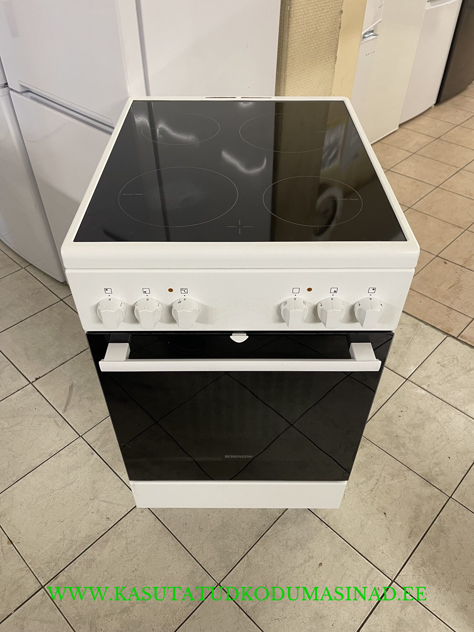 Kasutatud Rosenlew RKK5100 keraamiline elektripliit – laius 50cm. – 230 või 380 volti