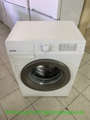 Kasutatud õhuke Gorenje W6423/S pesumasin – 6kg – 1200rpm. – mõõdud 60x47x85cm.