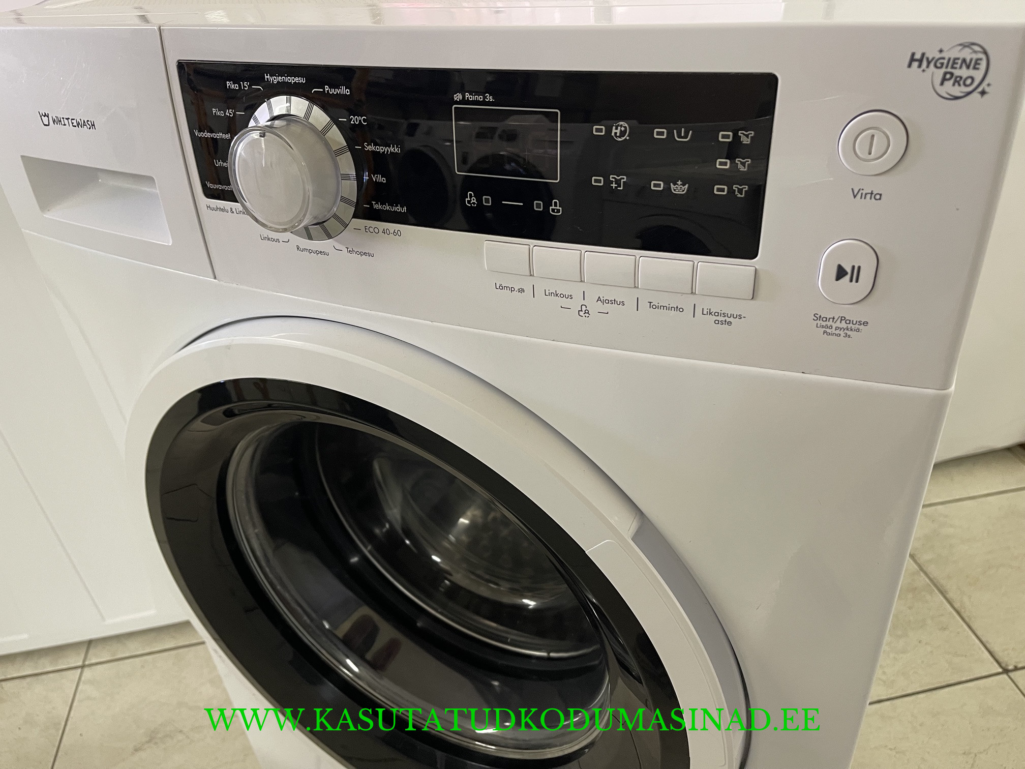 Kasutatud Whitewash WMI4814D pesumasin – 8kg – 1400rpm. – mõõdud 60x60x85cm. - Image 2