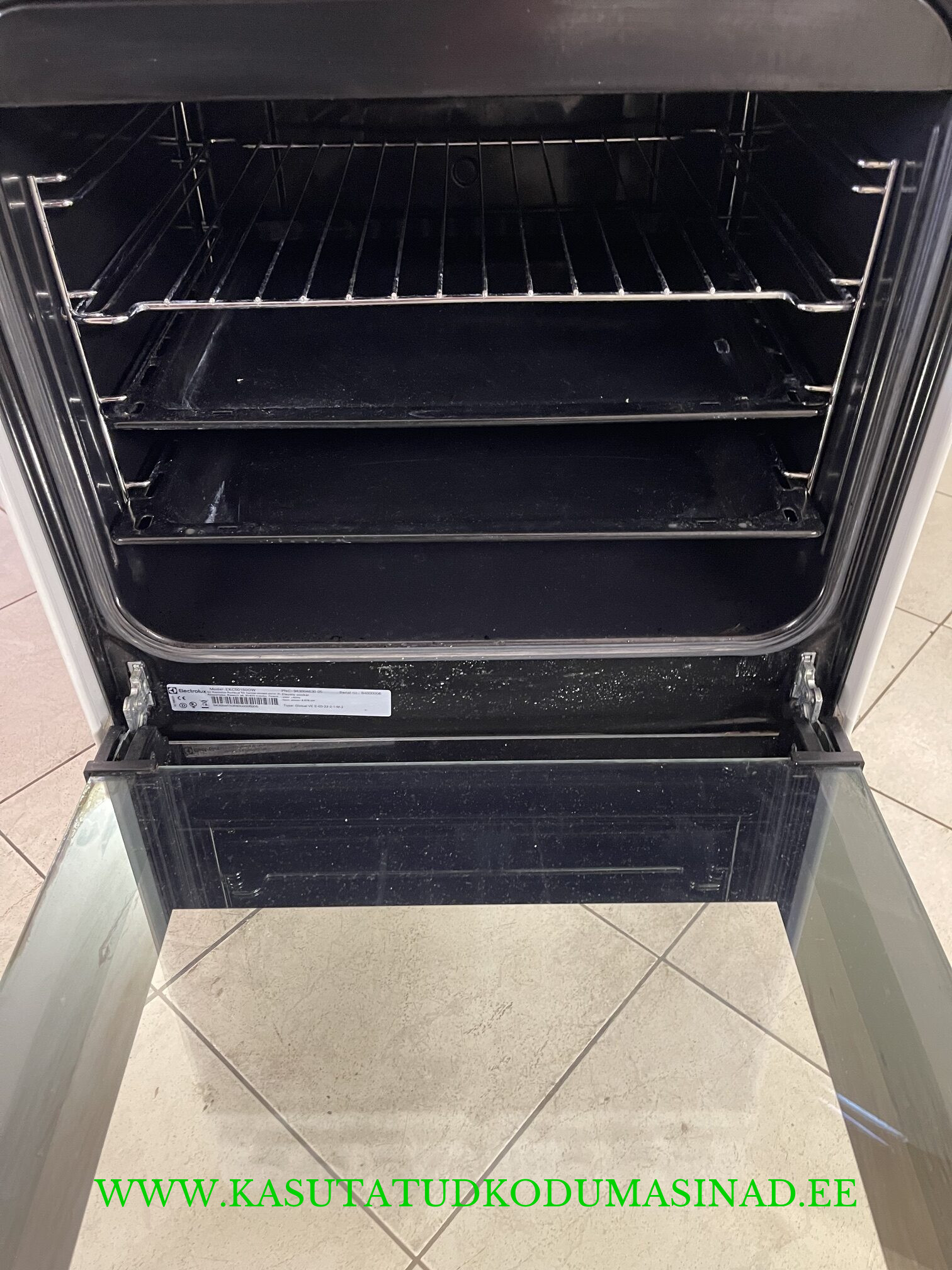 Kasutatud Electrolux EKC50150OW keraamiline elektripliit – laius 50cm. – 230 või 380 volti - Image 2
