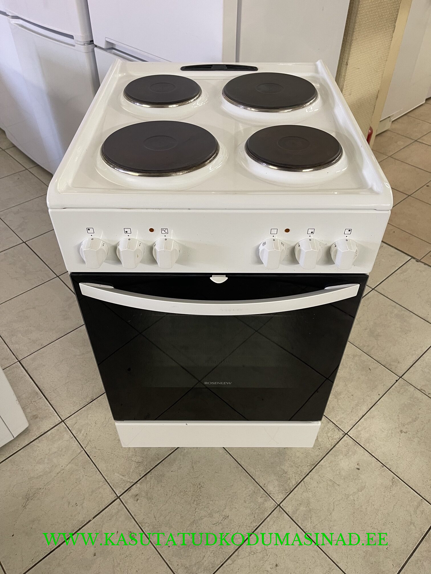 Kasutatud Rosenlew RKL508 elektripliit – 230 või 380 volti – Laius 50cm.