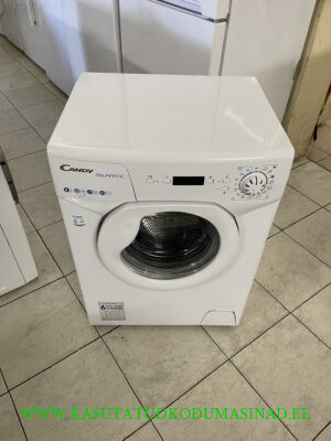 Väike kasutatud Candy Aqua 1142DE pesumasin – 4 kg. – 1100rpm. – laius 51cm.