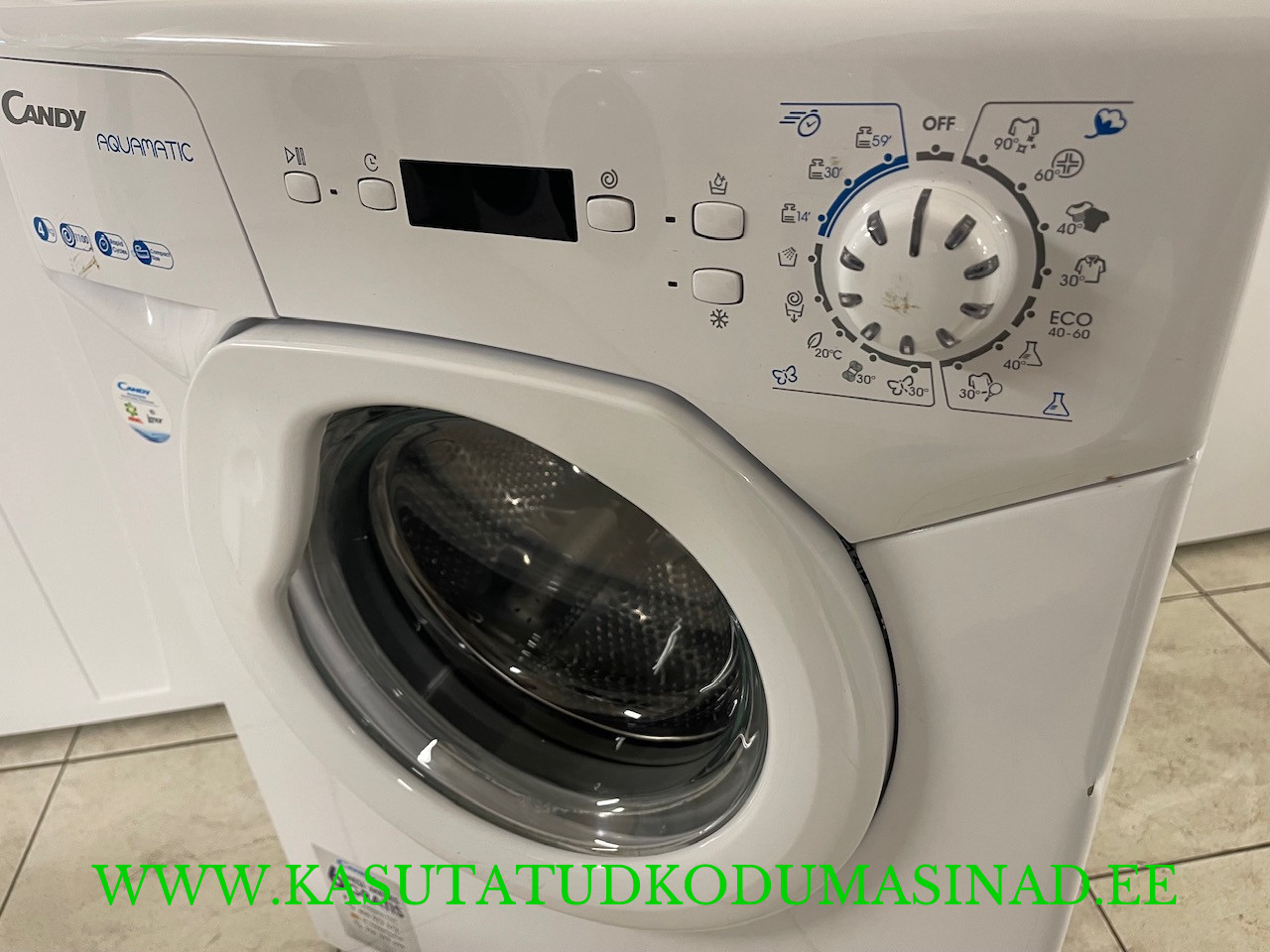 Väike kasutatud Candy Aqua 1142DE pesumasin – 4 kg. – 1100rpm. – laius 51cm. - Image 2