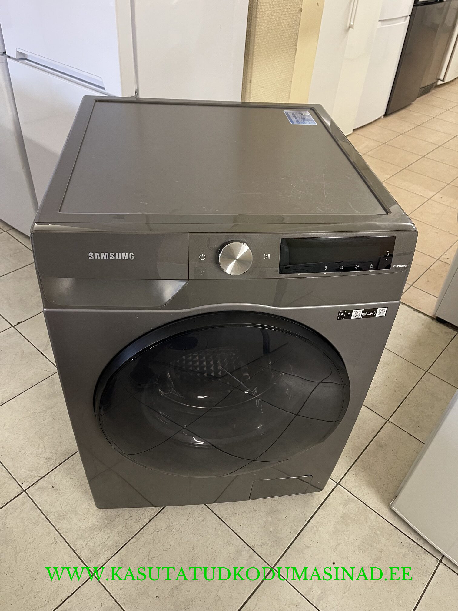 Vähe kasutatud SamsungWD90T634CBN kuivatiga pesumasin – 6/9 kg. – 1400 rpm. – Inverter – sügavus 66cm.