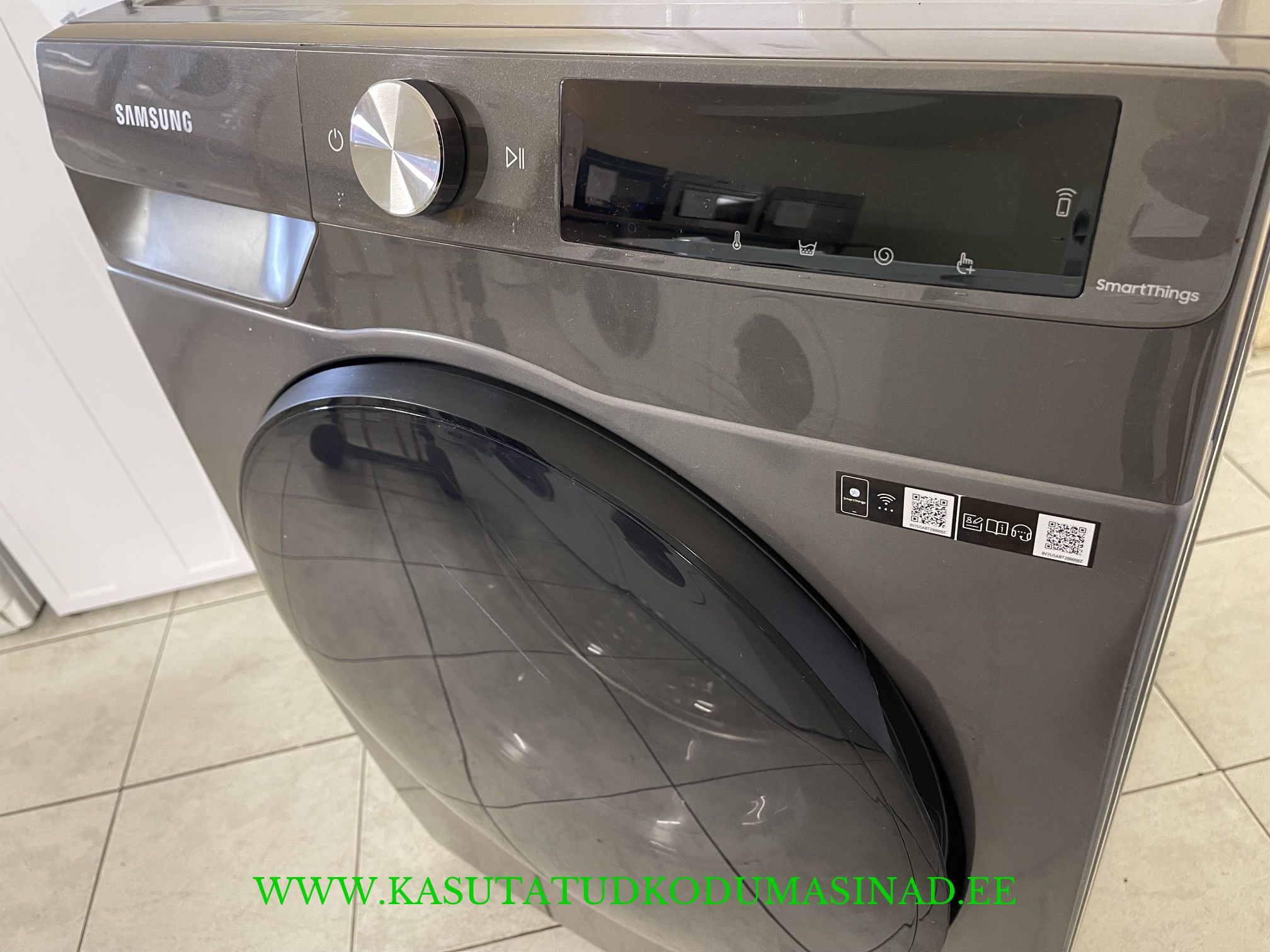 Vähe kasutatud SamsungWD90T634CBN kuivatiga pesumasin – 6/9 kg. – 1400 rpm. – Inverter – sügavus 66cm. - Image 2