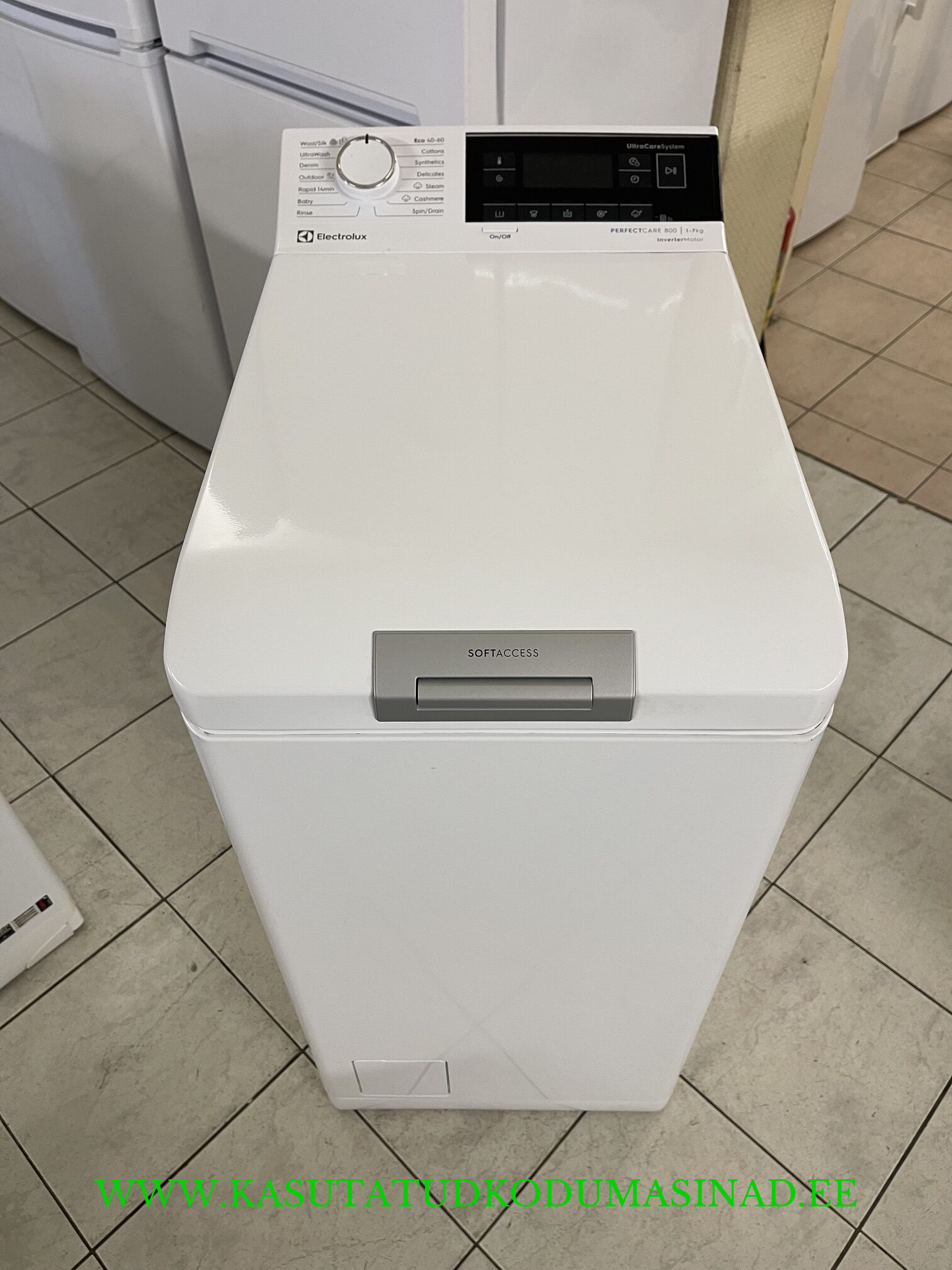 Kasutatud Electrolux EW8T3372 pesumasin – 7 kg. – 1300rpm. – Inverter – Aurupesu – laius 40cm.