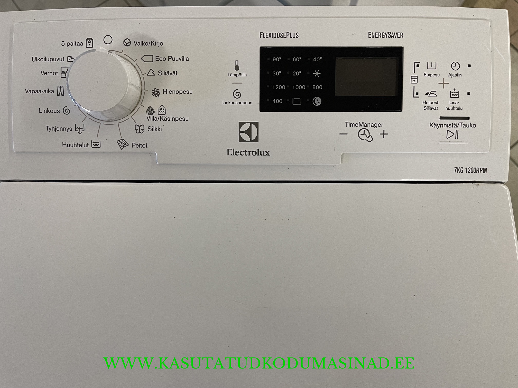 Kasutatud Electrolux EWT1274AOW pesumasin – 7kg. – 1200rpm. – laius 40cm. - Image 2