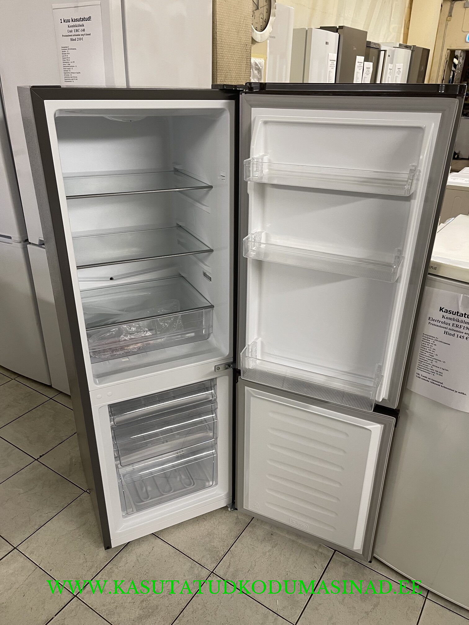 2 kuud kasutatud Gorenje RK14DPS4 külmik – mõõdud 55x56x143cm. – mahtuvus 53/122 liitrit - Image 2