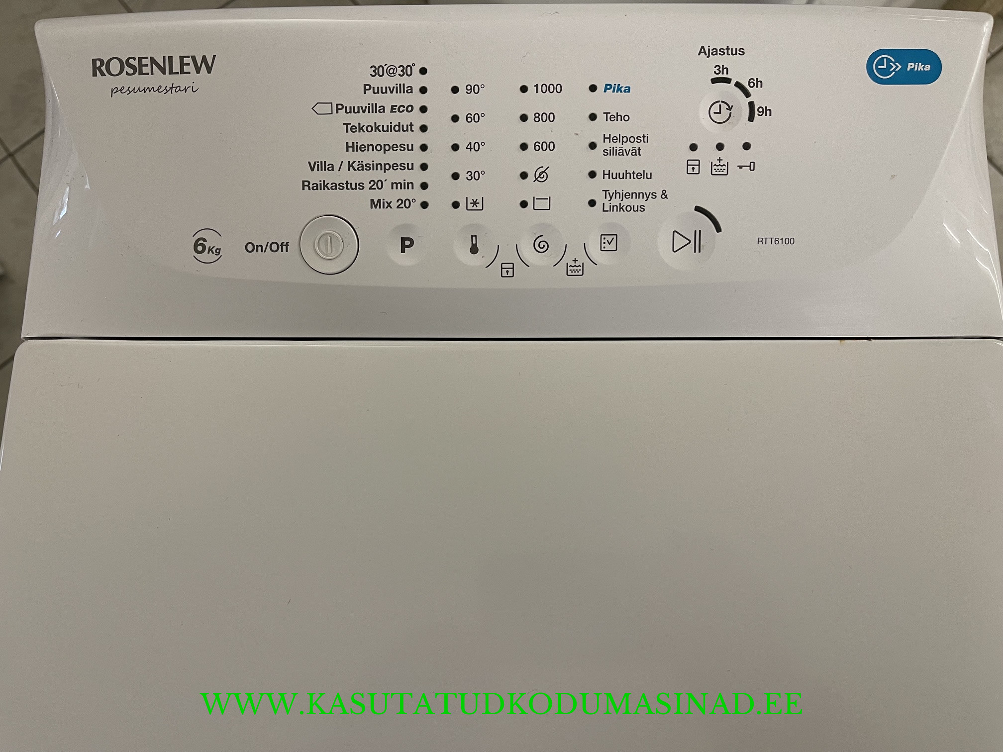 Kasutatud Rosenlew RTT6100 pesumasin – 6 kg. – 1000rpm – laius 40cm. - Image 2