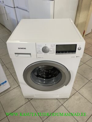Kasutatud Siemens WD14H540DN kuivatiga pesumasin – 4/7 kg. – 1400 rpm. – Inverter – sügavus 62cm.
