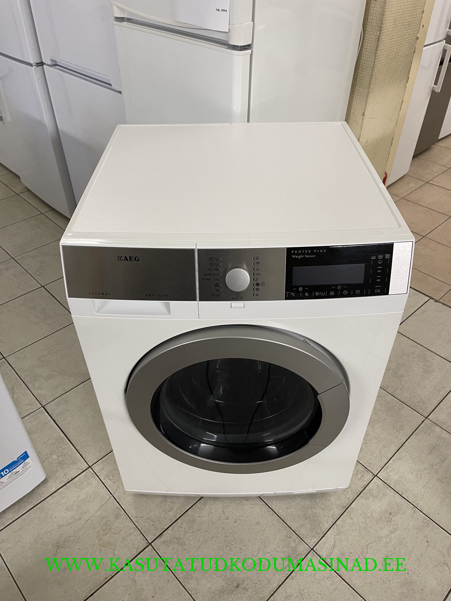 Kasutatud AEG L98699FL pesumasin – 9 kg. – 1600rpm. – Inverter – Mõõdud 60X61X85cm.