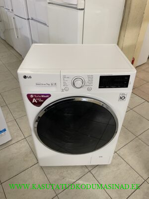 Kasutatud LG FH2U2HDN0 õhuke pesumasin – 7 kg. – 1200rpm. – Inverter otsemootor – Mõõdud 60X48X85cm.