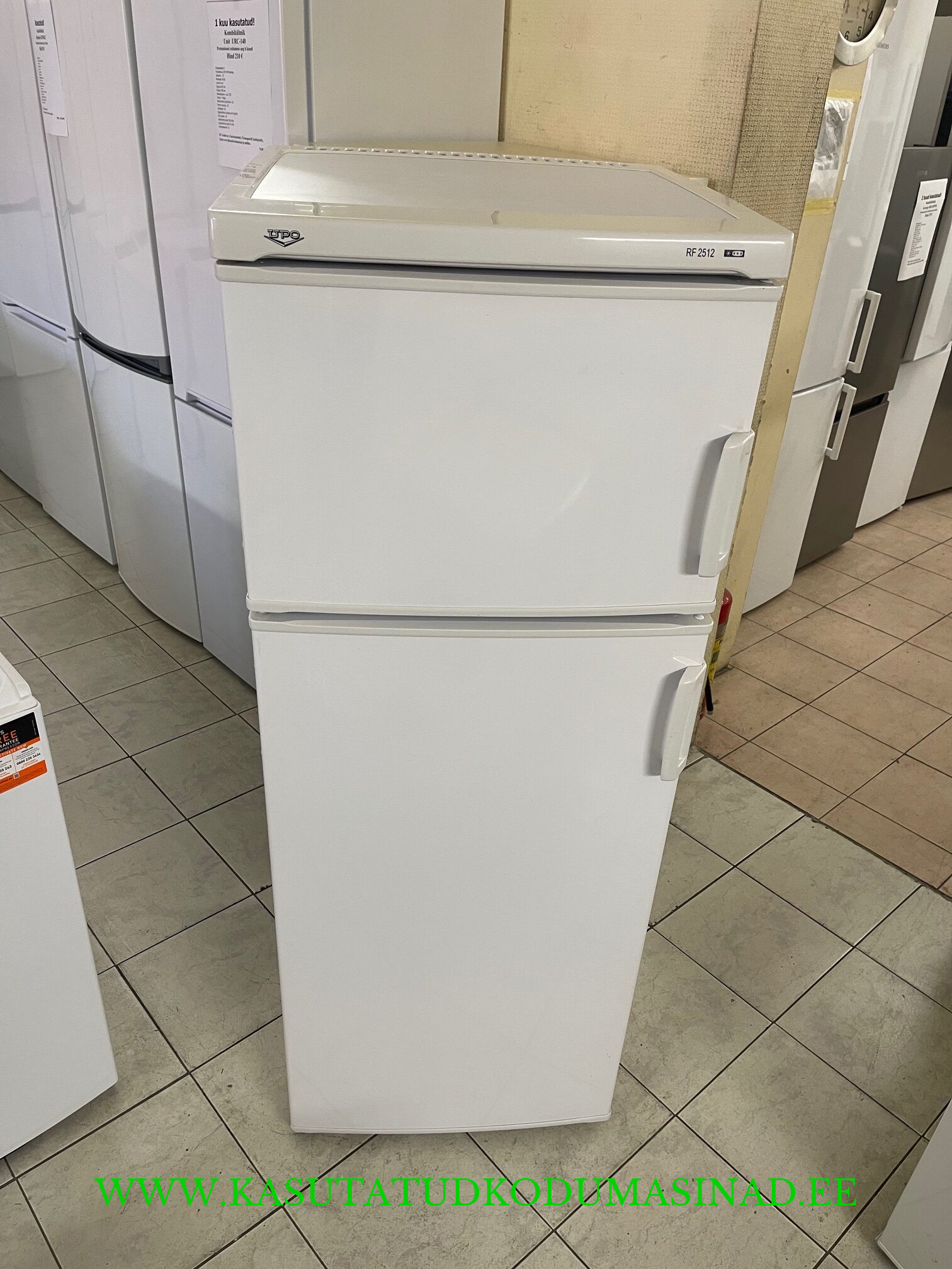 Kasutatud UPO RF2512 külmik – mõõdud 55x60x145cm. – mahtuvus 42/170 liitrit
