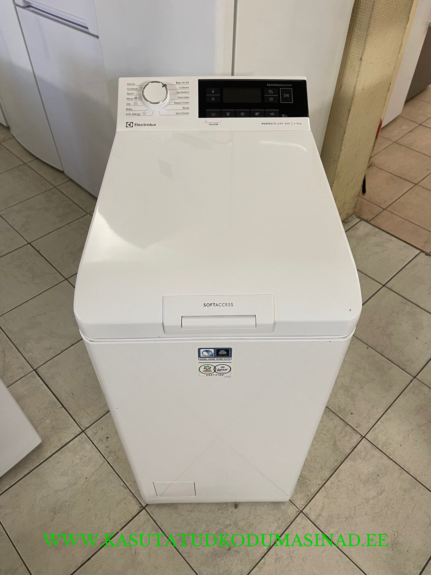 Vähe kasutatud Electrolux EW6Tn3272 pesumasin – 7 kg. – 1200rpm. – Aurupesu – laius 40cm.
