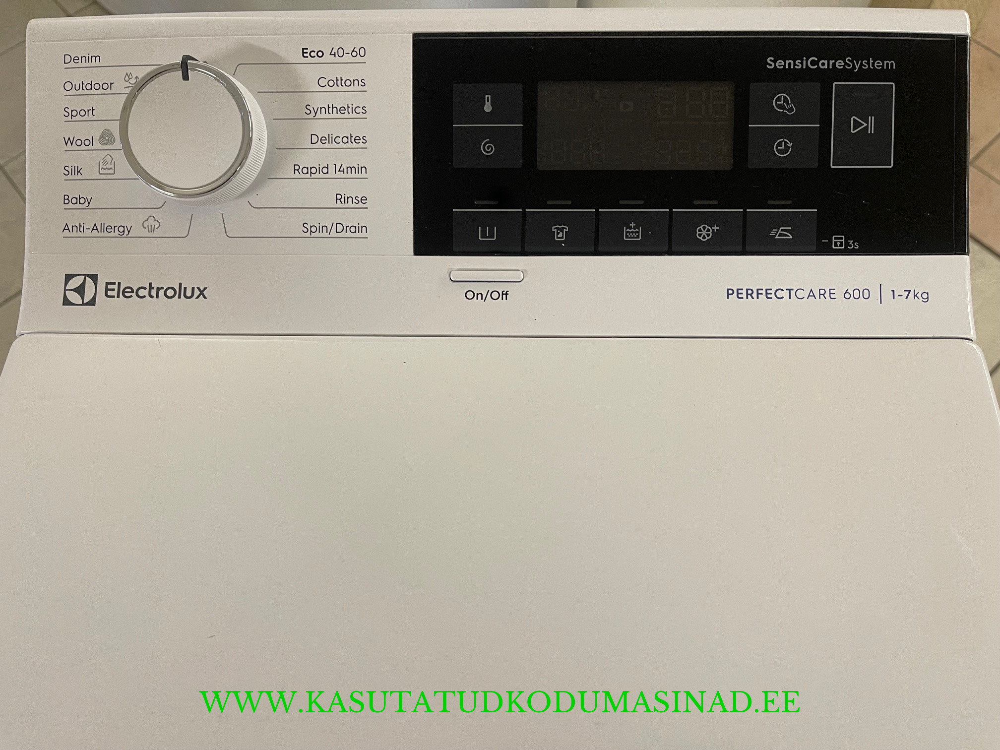 Vähe kasutatud Electrolux EW6Tn3272 pesumasin – 7 kg. – 1200rpm. – Aurupesu – laius 40cm. - Pilt 2
