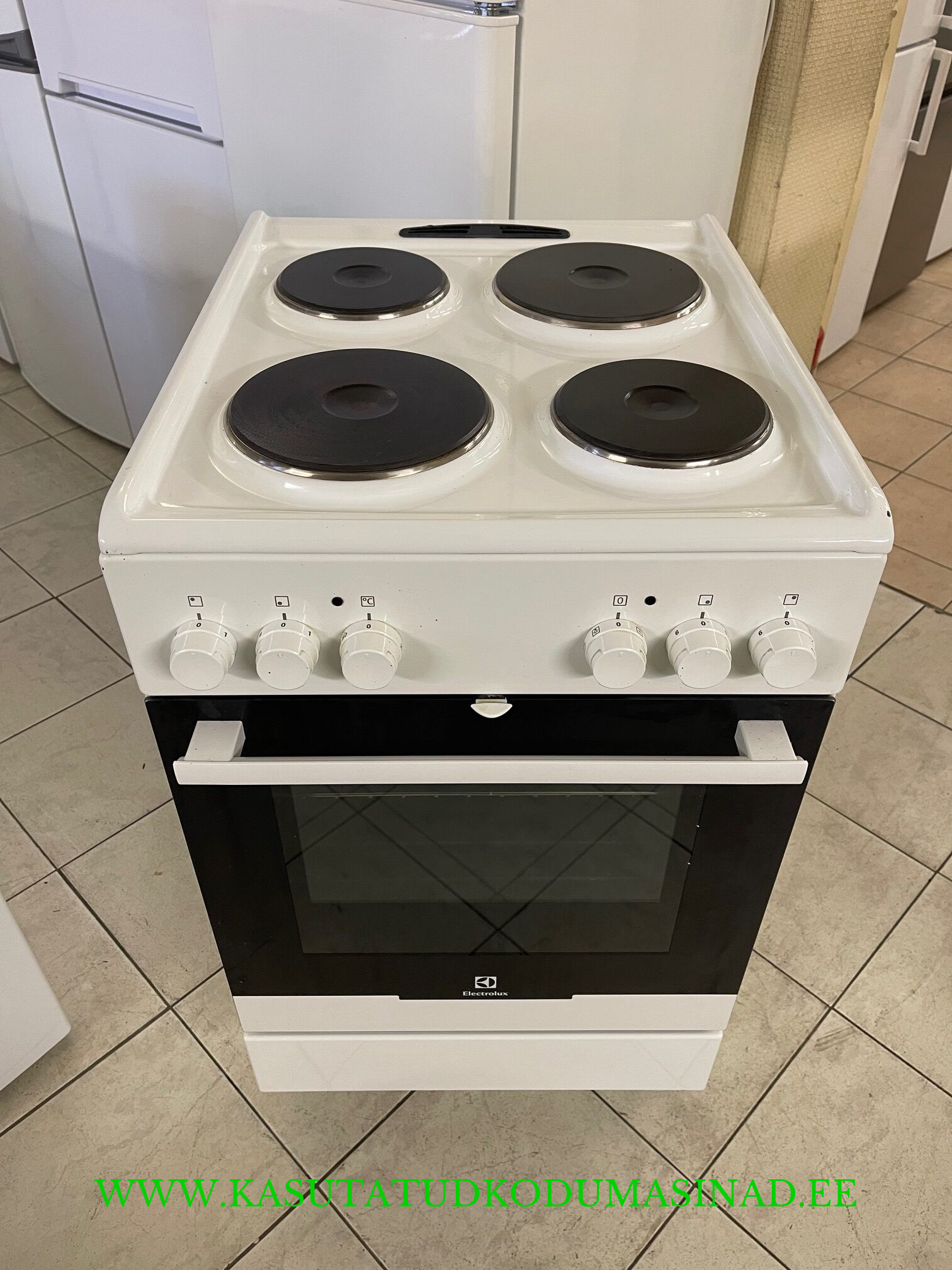 Kasutatud Electrolux EKS501610W elektripliit – laius 50cm. – 230 või 380 volti